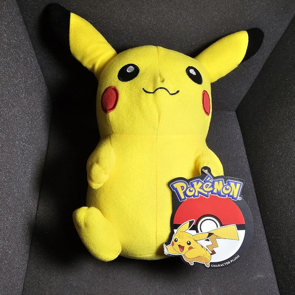 Pokemon Pikachu 10 Inch Plush Toy Factory New With Tags NWT Stuffed Animal see p - Picture 1 of 8